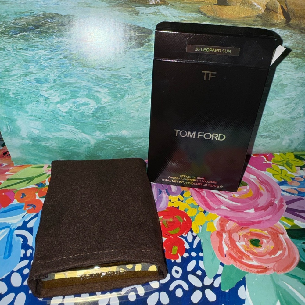 NIB NWT Tom Ford Eye Color Quad Eyeshadow Compact Mirror Palette 26 Leopard Sun - Picture 5 of 14